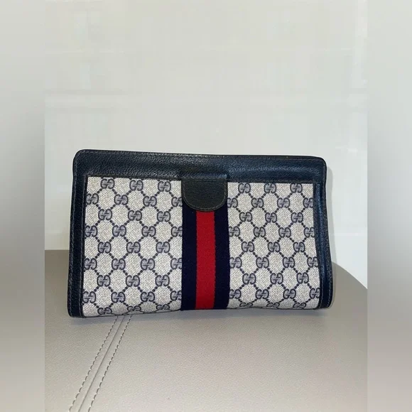 バッグ Vintage Gucci pouch Shelly line leather Gucci | Bags | Vintage Gucci Shelly Line Gg Canvas Bag